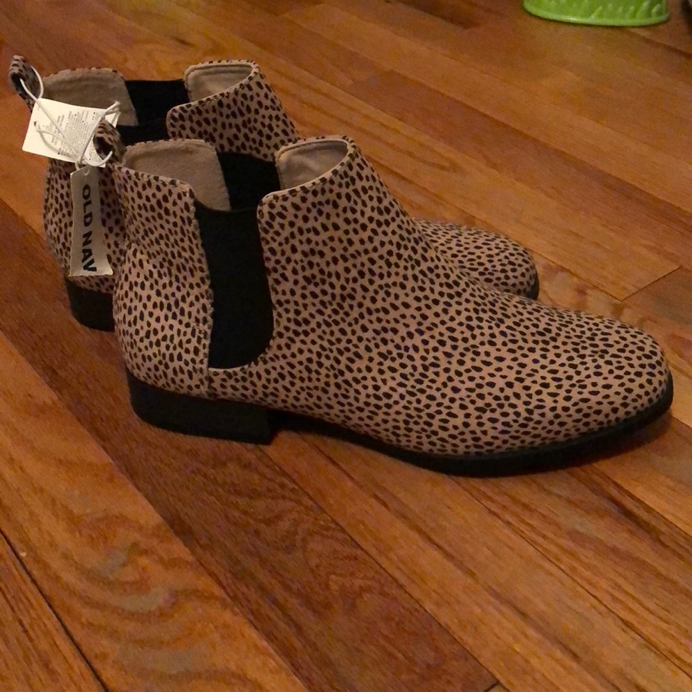 Leopard Ankle Boots